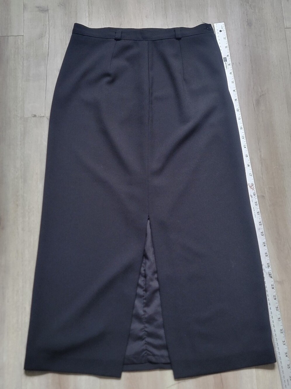 FRICTION Classic Black Women's Pencil Skirt with Back Vent